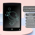 Black 8.5 inch LCD writing tablet for kids showing monochrome planet drawing with stylus - 【Monochrome】8.5 Inch Black