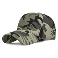 Cappellino da baseball mimetico verde militare con ricamo 3D FS FASHION in cotone - Regolabile / Mimetico