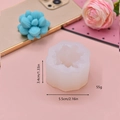 Succulent shaped silicone mold for DIY candles and soaps showing 5.5cm width and 3.4cm height - Succulent Shape (3)