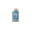 Silver tarot The Sun necklace pendant with turquoise stone and colorful rhinestones - Steel - Sun