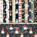 Gnome Tales 6x6 scrapbook paper pad with 24 sheets of decorative garden patterns - 21020b 24 Sheets