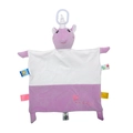 Plush unicorn baby security blanket with purple details and soft cotton fabrics - Purple Unicorn