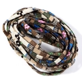 Close-up of 5mm colorful woven cotton core rope for DIY jewelry and handicraft making - 5mm/5 Yards / Coffee