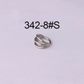 Silberner 16G 316 Edelstahl Dreifach-Gliederkreis-Ohrpiercing in kleiner Größe - 8mm / Stahlfarbe