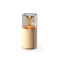 Minimalist beige volcano lava humidifier with yellow ambient light and USB port - 129-Candlelight-Yellow