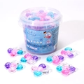 Five-in-one laundry detergent beads in a transparent bucket with multi-color capsules - 5-in-1 Fresh Fruity 50 Capsules Tub