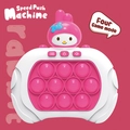 Pink cartoon rabbit electronic handheld speed push game machine with four fun game modes - My Melody