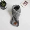 Toddler gray knitted dinosaur winter hat with warm fleece lining and ear protection - Gray