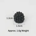 Miniatura de fruta negra de resina de 1,5cm de ancho para manualidades y accesorios - Mora negra grande / 1.5cm / 1 pieza/paquete