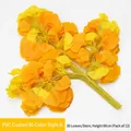 Artificial 60cm yellow ginkgo branch with 30 leaves and high-quality coating finish - Two-tone Glue-coated Ginkgo Leaf Style B