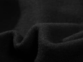 Men's black patchwork hoodie featuring soft fleece texture and warm winter fabric details - Black Fleece