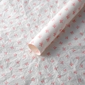 Translucent white tissue paper with red bow pattern for bouquet flower gift wrapping - Butterfly Sydney Paper [Style A]