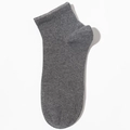 Dunkelgraue antibakterielle Baumwollsocken mit elastischem Rippbündchen für den Alltag - Einheitsgröße / Dunkelgrau