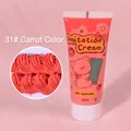 DIY handmade imitation cream glue 50ml in 31 carrot orange color with bear design - 50g + 1 Nozzle / 31# Carrot Color