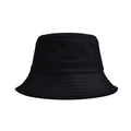 Classic black cotton bucket hat for women with minimalist sunscreen sunshade design - Adult Head Circumference: 56-60CM / Black