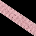 Strands of 2.5mm square pink crystal sugar beads with translucent polished finish - Rose Quartz