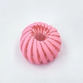 Pink matte bird nest hair ring expander for stylish high ponytail and bun hairstyles - Matte Light Pink