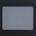Solid light gray silicone placemat for kids with rounded corners on black background - Clear