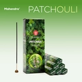 Mahendra patchouli incense sticks set with aromatic fragrance and natural packaging - Patchouli