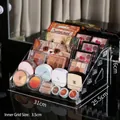 6-tier clear acrylic nail polish stand organizer with 31cm width tiered storage shelves - New Snap-on 6 Layers