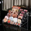 6-tier clear acrylic nail polish stand organizer with 31cm width tiered storage shelves - New Snap-on 6 Layers