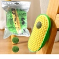 Avocado-shaped catnip wall toy with two extra replacement balls and adhesive back - Incl. 2 Catnip Balls / 2PCS Bagged