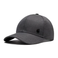 Dark grey baseball cap for men with a metallic G logo and textured fabric surface - Dark Gray