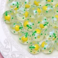 Perles en verre lumineuses 16mm ciel étoilé pour bijoux faits main et chaînes de téléphone - Rose Jaune / 16mm Lumineux