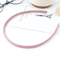 Pink narrow matte headband with non-slip teeth for face washing and daily skincare - Pink