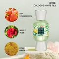 Cologne White Tea fragrance spray in a candy-shaped bottle with strawberry and rose notes - CD021 WHITE TEA/200ml