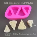Detail view of pink silicone cheese mold with measurements for handmade candles or baking - 2 Large & 2 Small Cheese Mold - Pink