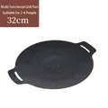 32cm non-stick maifan stone baking pan with handles for 2-4 people BBQ use - Extra Thick / 32cm
