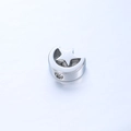 Polished stainless steel silver star and moon charm bead for DIY jewelry making - Steel