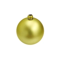 Single 3cm matte golden electroplated Christmas tree ball ornament with hanging loop - Matte Gold