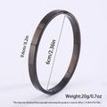 【53】black 6mm Plain