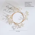 Exquise couronne de feuilles en acrylique doré SA24237-10 avec paillettes pour Noël - Couronne de Feuilles (SA24237-10) / 10cm