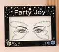 Holographic butterfly resin face rhinestones set in a party joy retail packaging - HF-113 White AB