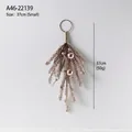 Weihnachtskranz in Champagnergold und Rosa mit Perlen, dekorativer Wandbehang, 37 cm - Champagnergold Hängendes Swag Klein