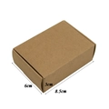 Brown kraft paper gift box in airplane style for jewelry packaging, size 8.5x6x3cm - Rectangular 6*8.5*3cm