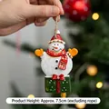 Christmas snowman tree pendant with red scarf and hat, handheld size ornament - Christmas Snowman Gift Bag