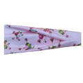 Pink sports headband with floral and polka dot print on smooth fabric material - 39# Pink Floral Polka Dot