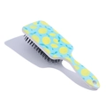 Cute plastic square hairbrush featuring a refreshing yellow lemon print on the back - Yellow Lemon