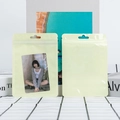 Pale yellow macaron resealable storage bag for photocards and jewelry packaging - 6x10cm / Warm Ginger Yellow