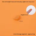 Μικροσκοπική φέτα πορτοκαλιού PVC 1,2cm ρεαλιστικό φρούτο DIY αξεσουάρ χειροτεχνίας - 1,2cm Μικρό Κίτρινο Τμήμα Πορτοκαλιού