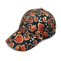 Unisex tie-dye baseball cap in orange and black with a classic curved brim for sun protection - M (56-58cm) / Orange Black Grey Color Block Tie-Dye (3#)