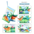 Libro de tela de dinosaurio 3D para bebés con colas táctiles y papel crujiente - Estilo Mundo de Dinosaurios (NO.JL568-5)