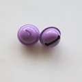 DIY purple 22mm painted metal round craft bell for pet collars and keychains - Purple