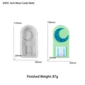 DIY silicone mold for moon castle arch decor with 110x60x20mm size and weight specs - Arch Moon Castle