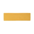 Elastic yellow sport headband made of soft cotton fabric for fitness and yoga activities - Turmeric