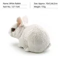 Realistic white rabbit figurine animal model for kids, size 10X5.2X6.2CM and weight 155G - White Rabbit (PL127-1545) / White
